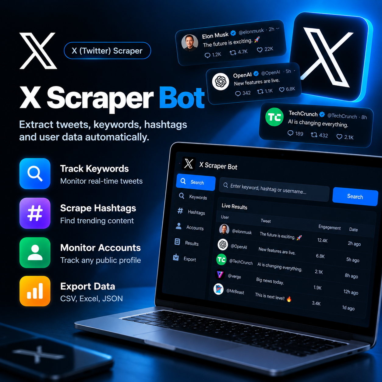 X Data Scraper Bot