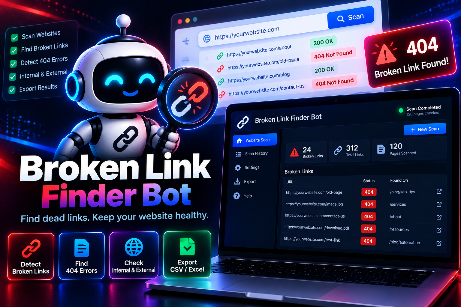 Broken Link Finder Bot