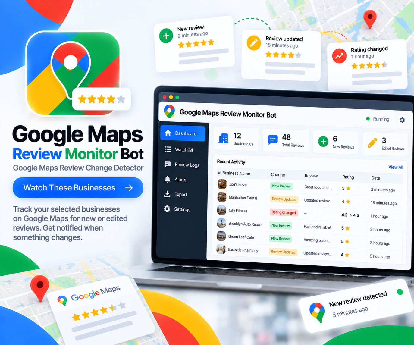 Google Maps Review Monitor Bot