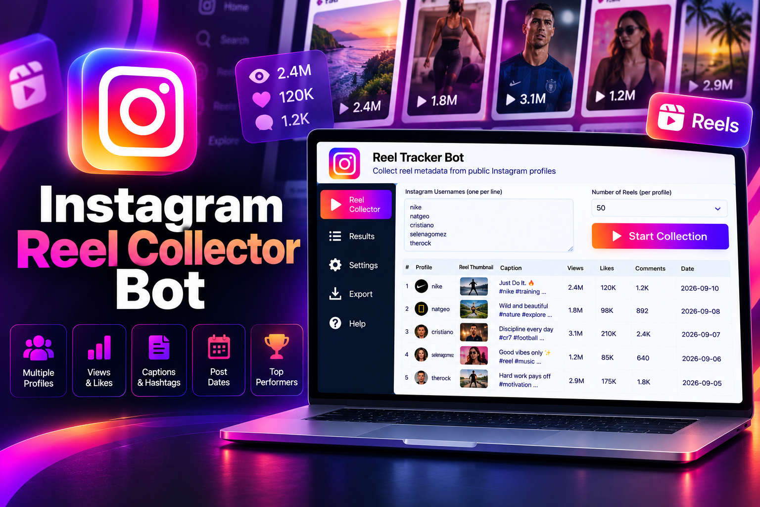 Instagram Reel Collector Bot