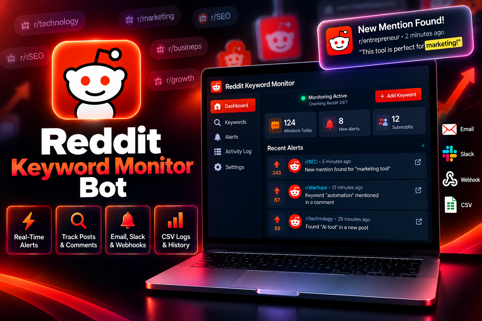 Reddit Keyword Monitor Bot